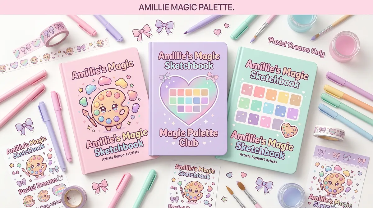 Amillie's Magic Sketchbook trio